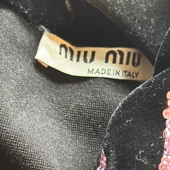 Miu Miu Black Boxy Blouse with Peter Pan Collar - Picture 8 of 10